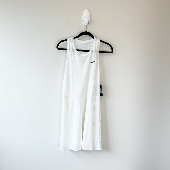 Nike Court Dri-FIT Slim Fit Advantage Tennis Exercise Dress White Size 1X NWTs - Picture 3 of 12
